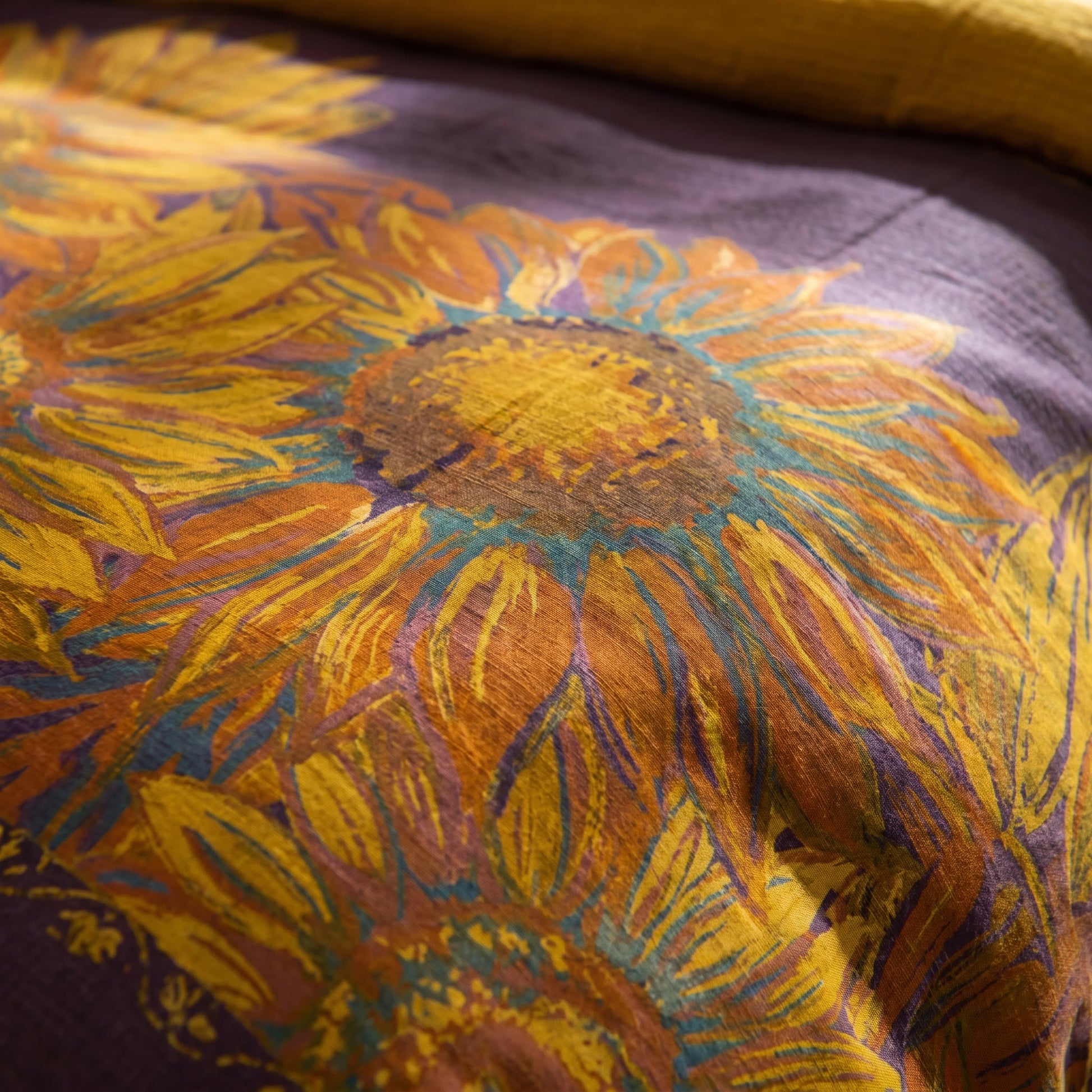 Ownkoti Vintage Sunflower Cotton Gauze Bedding Set - image 15
