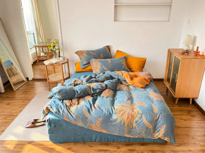 Ownkoti Vintage Floral Cotton Gauze Bedding Set - image 2