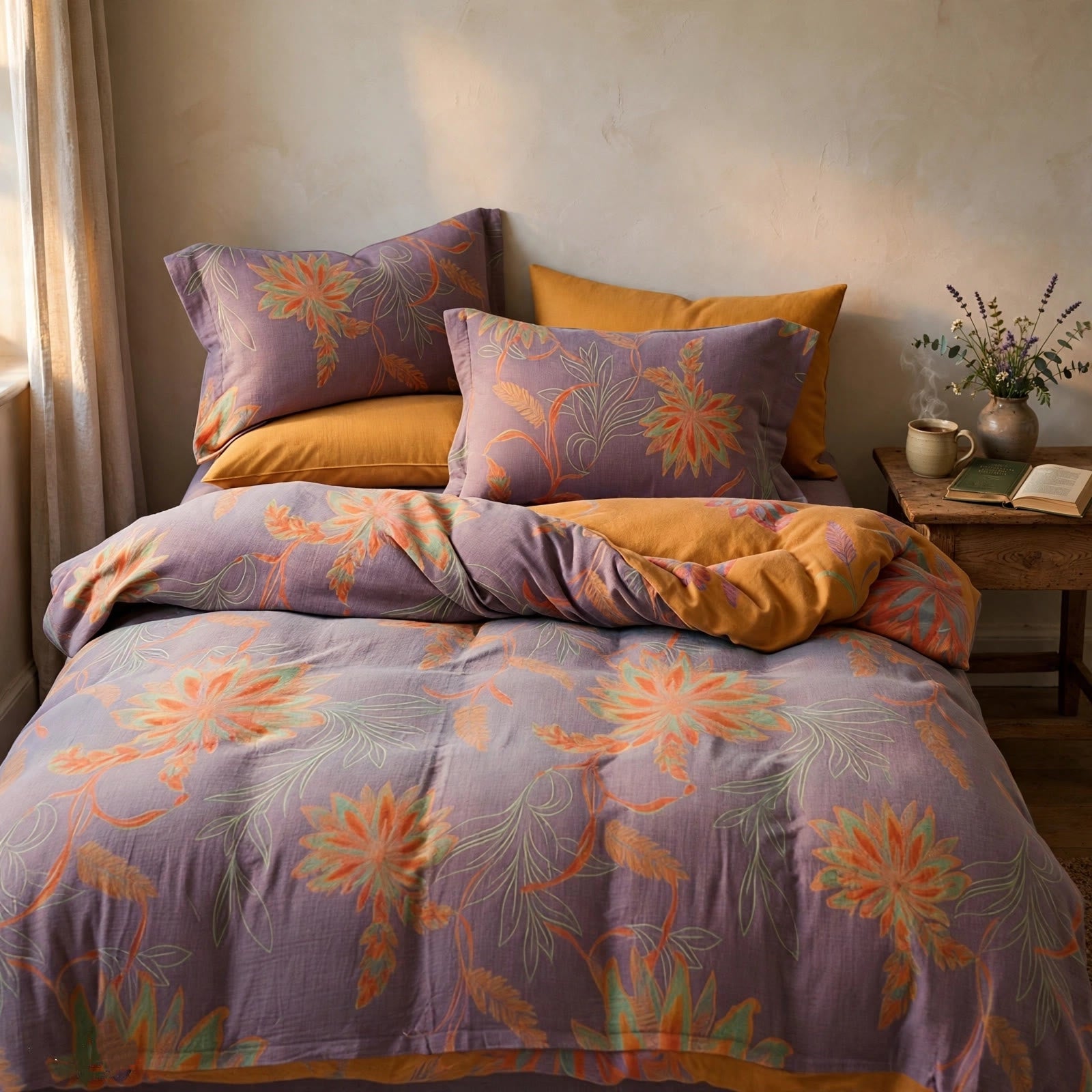 Ownkoti Vintage Floral Cotton Gauze Bedding Set - image 8
