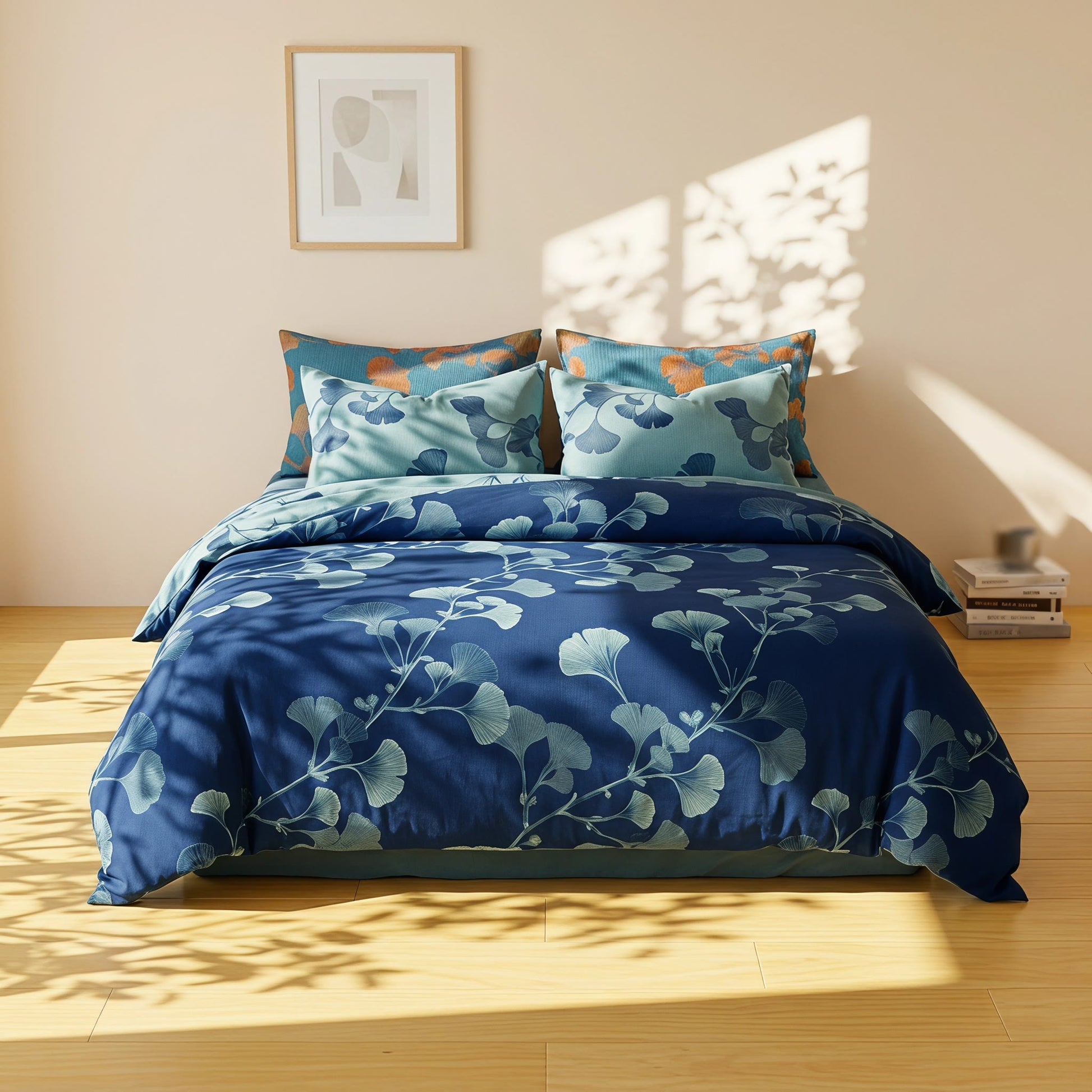 Ownkoti Vintage Ginkgo Leaf Cotton Bedding Set - image 1