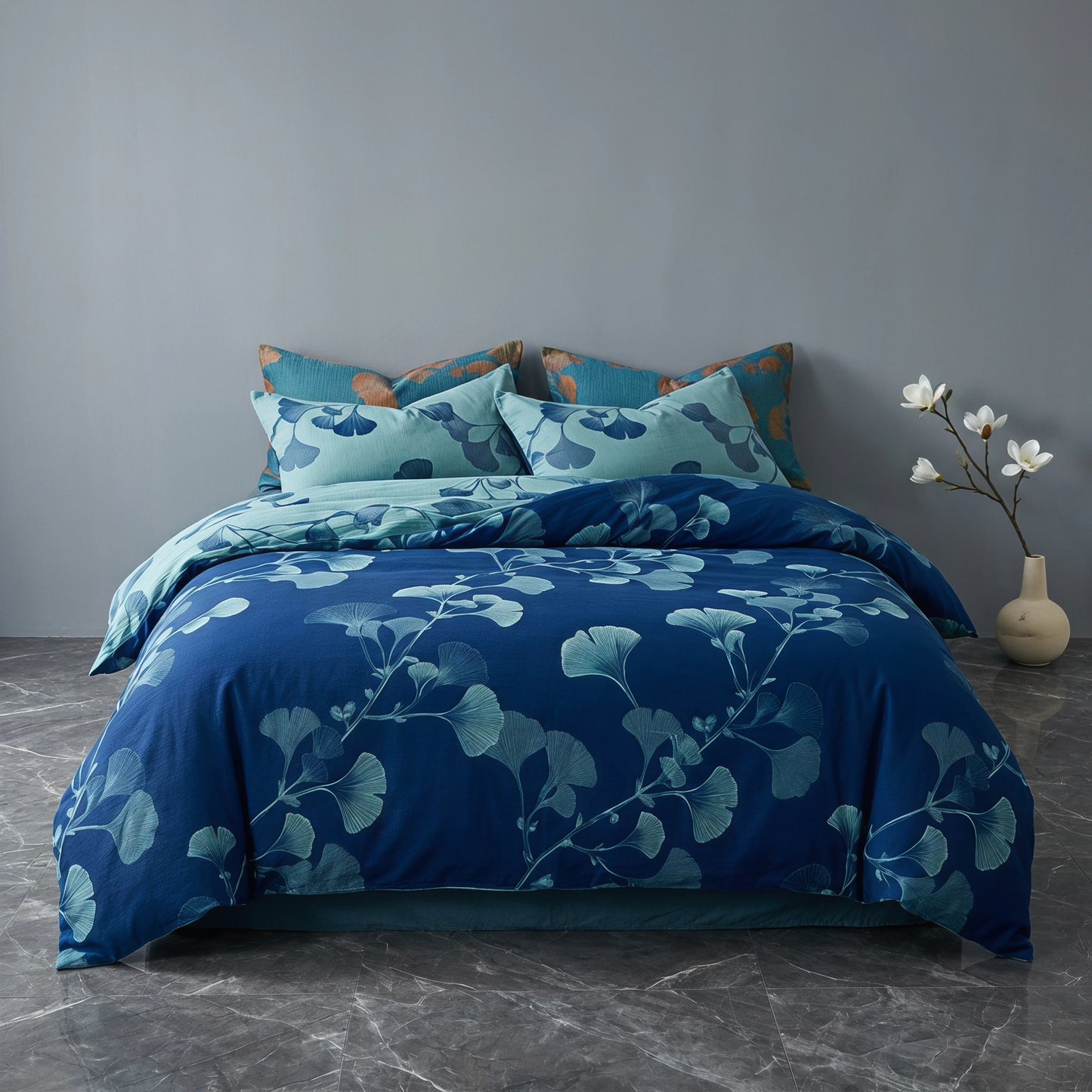 Ownkoti Vintage Ginkgo Leaf Cotton Bedding Set - image 4