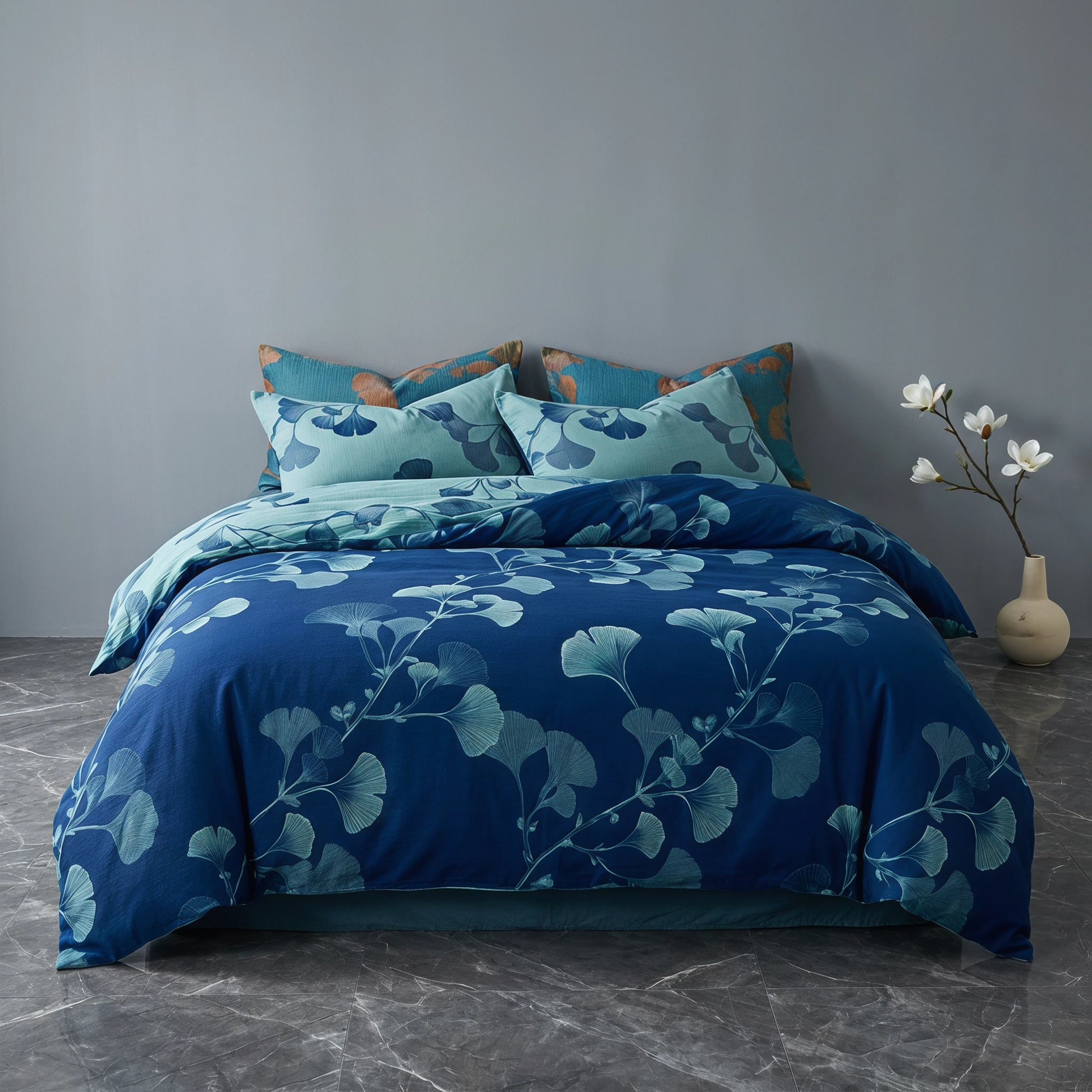 Ownkoti Vintage Ginkgo Leaf Cotton Bedding Set - image 4
