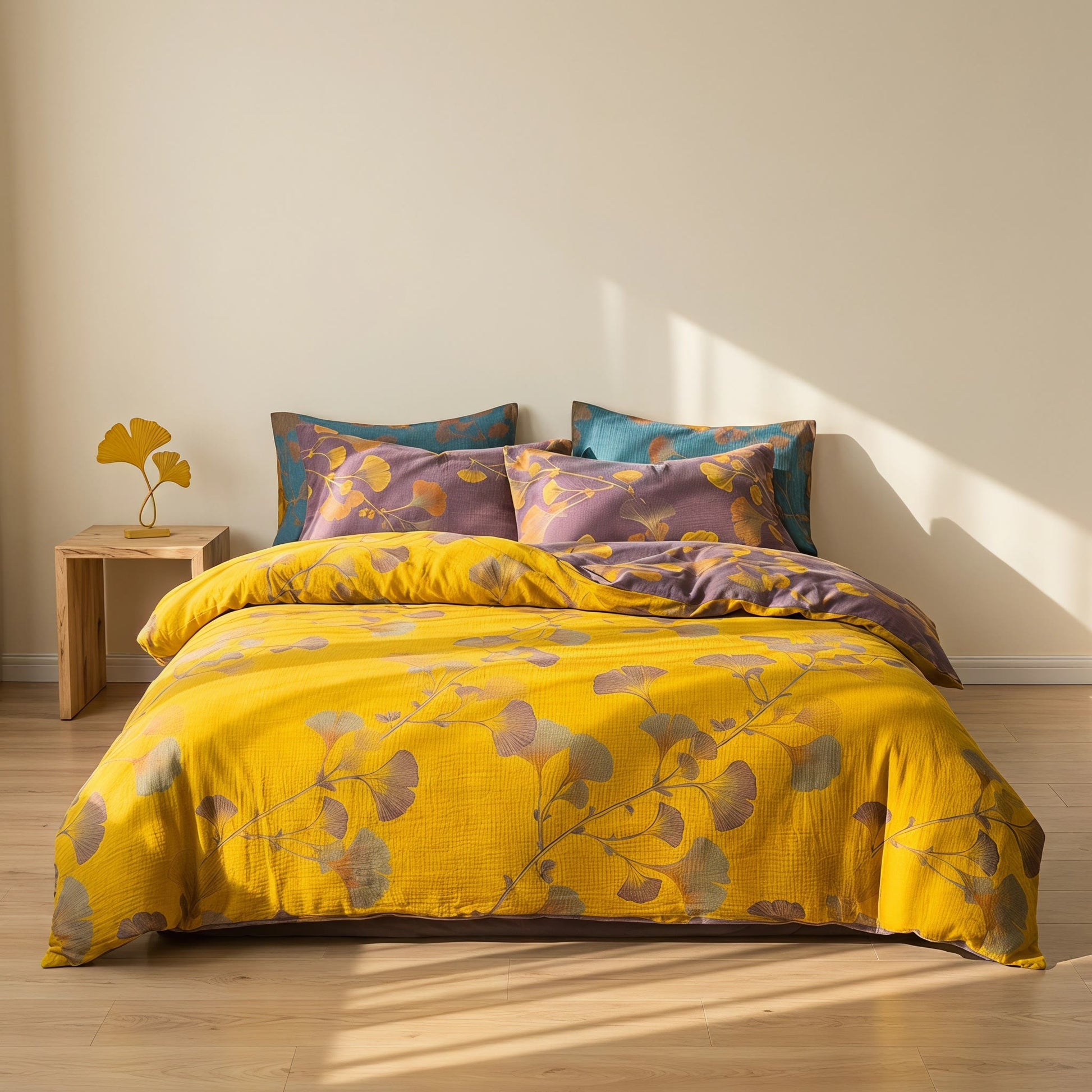Ownkoti Vintage Ginkgo Leaf Cotton Bedding Set - image 10