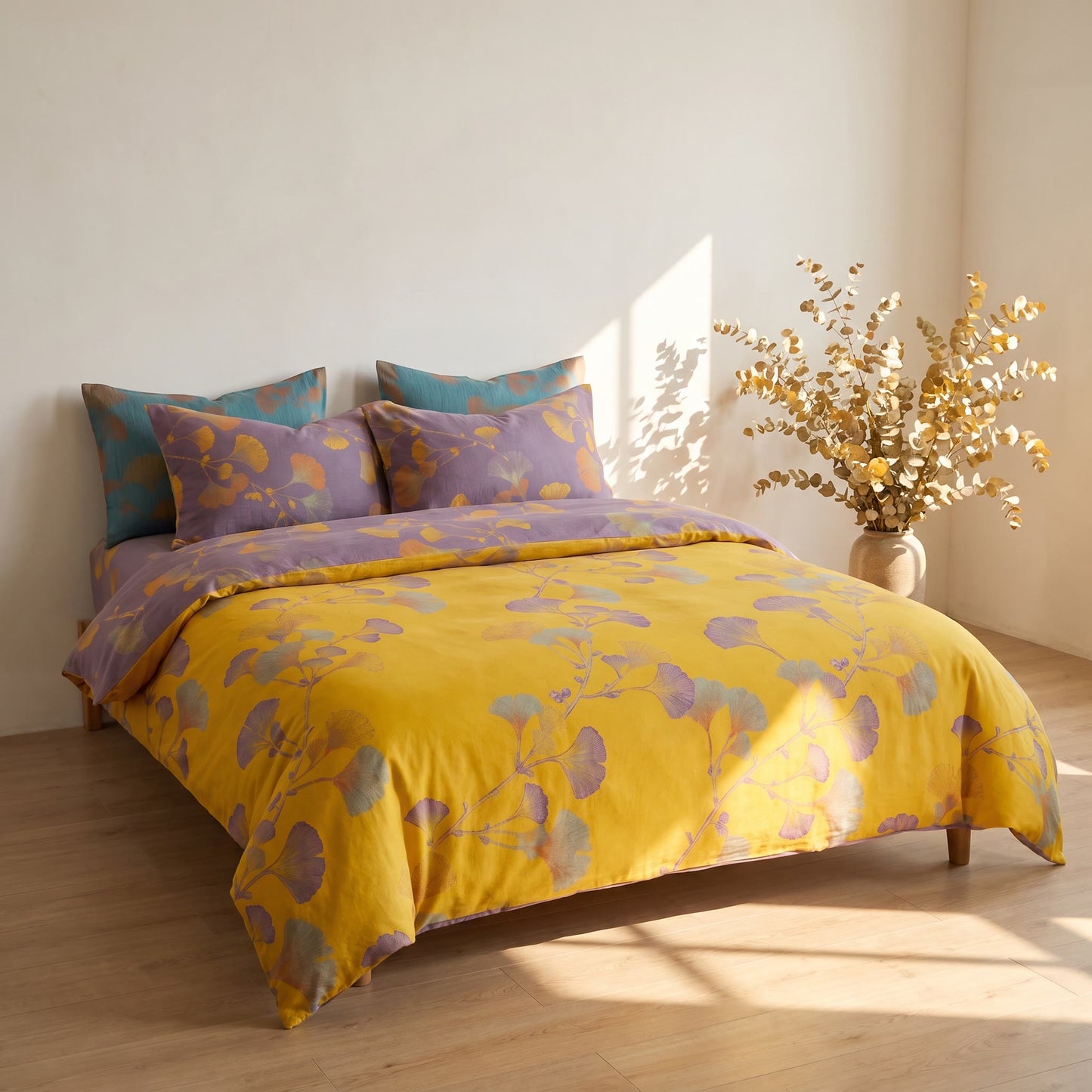 Ownkoti Vintage Ginkgo Leaf Cotton Bedding Set - image 11