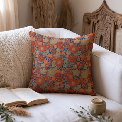Ownkoti Vintage Floral Cotton Gauze Pillow - Red - Pillow - image 3