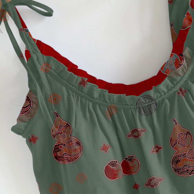 Ownkoti Lucky Gourd Print Cotton Pajama Set - image 4