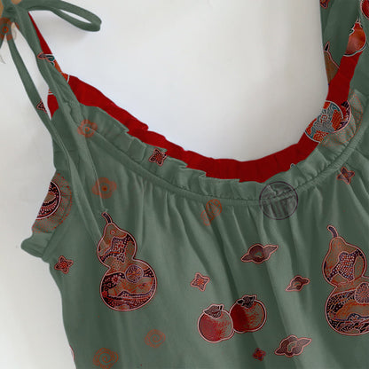 Ownkoti Lucky Gourd Print Cotton Pajama Set - image 4
