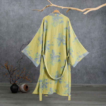Ownkoti Azure Cotton Gauze Kimono Bathrobe  - image 1