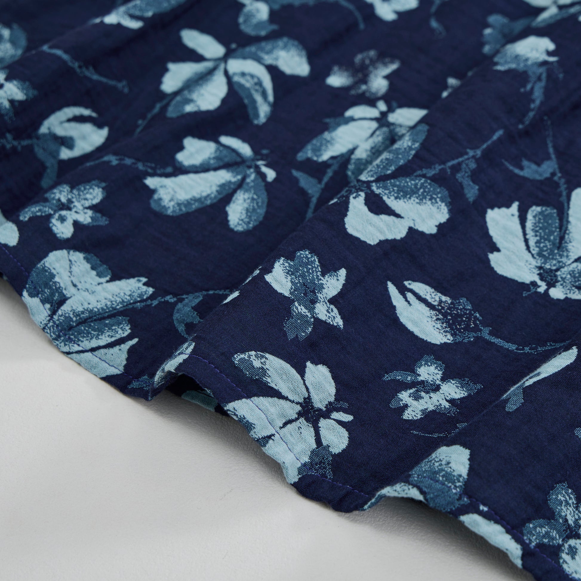 Ownkoti Retro Navy Blue Floral Cotton Tank Loungewear Set - image 5