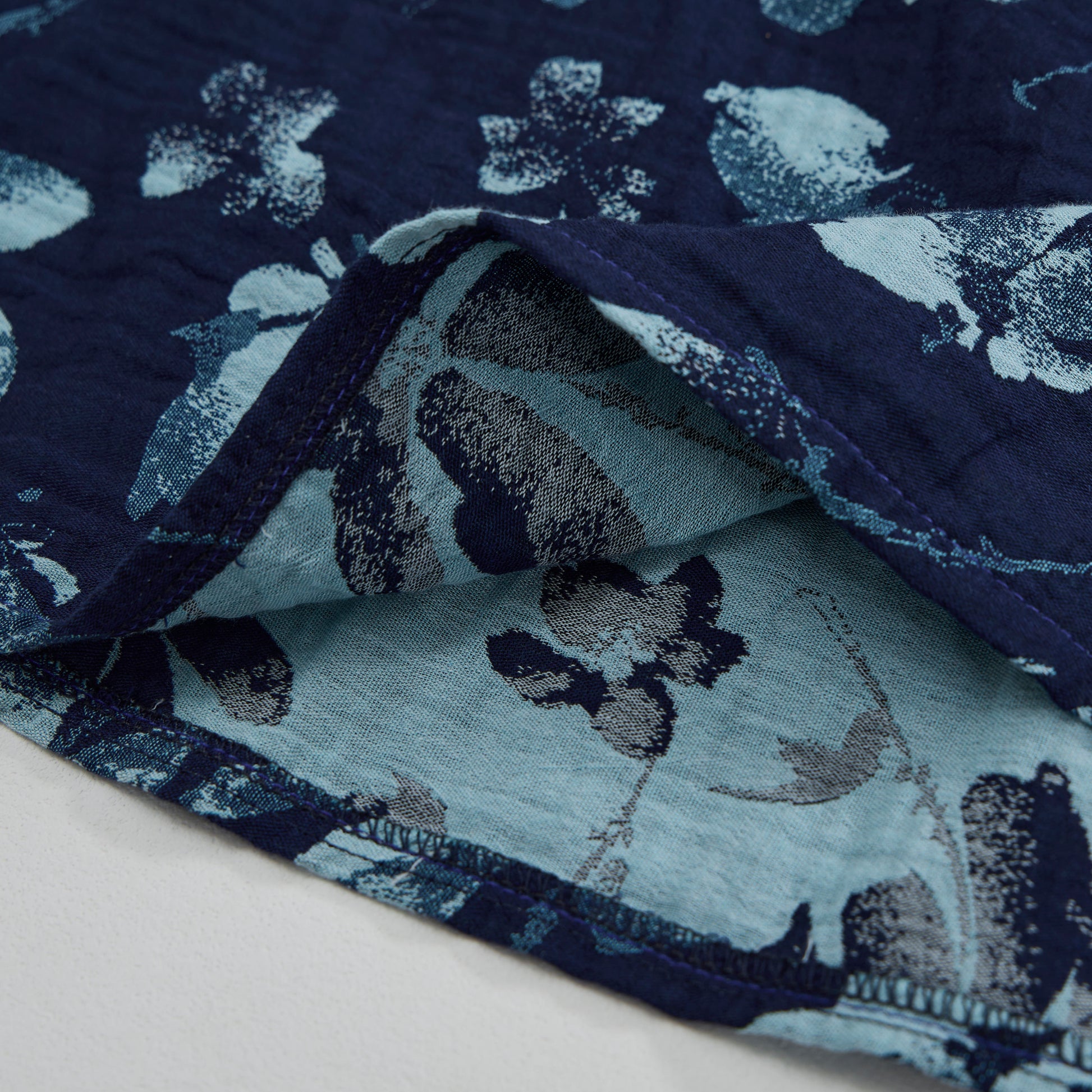 Ownkoti Retro Navy Blue Floral Cotton Tank Loungewear Set - image 4