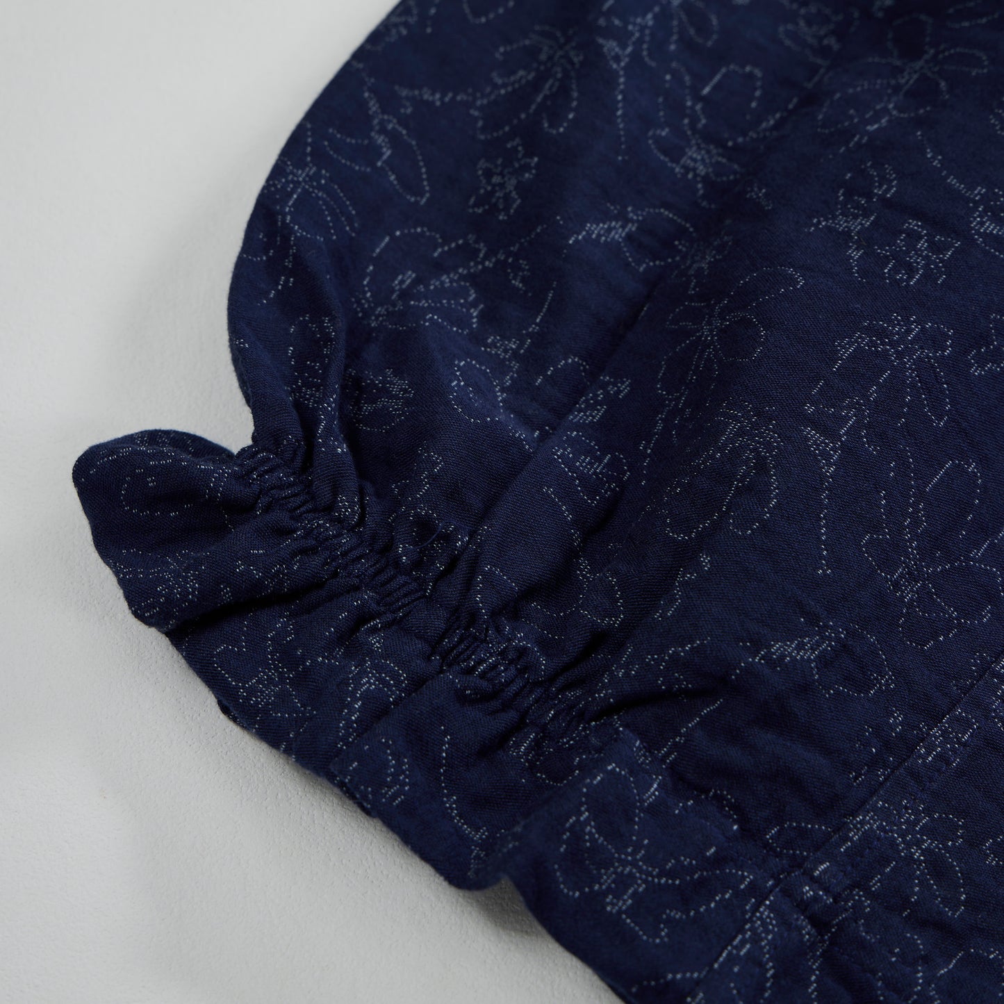 Ownkoti Retro Navy Blue Floral Cotton Tank Loungewear Set - image 8