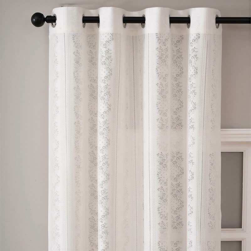 Ownkoti Vertical Stripe Light Filtering Grommet Window Drape - image 3