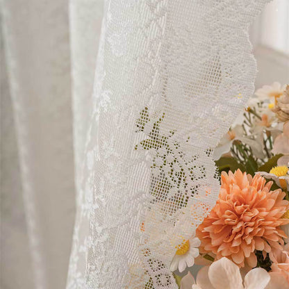 Ownkoti Grommet Top Airy Voile Lace Sheer Curtain - image 9