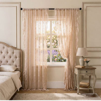 Ownkoti Ruffled Border Light Filtering Window Drape - image 4