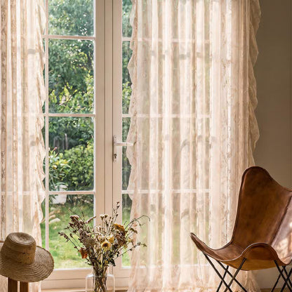 Ownkoti Ruffled Border Light Filtering Window Drape - image 7