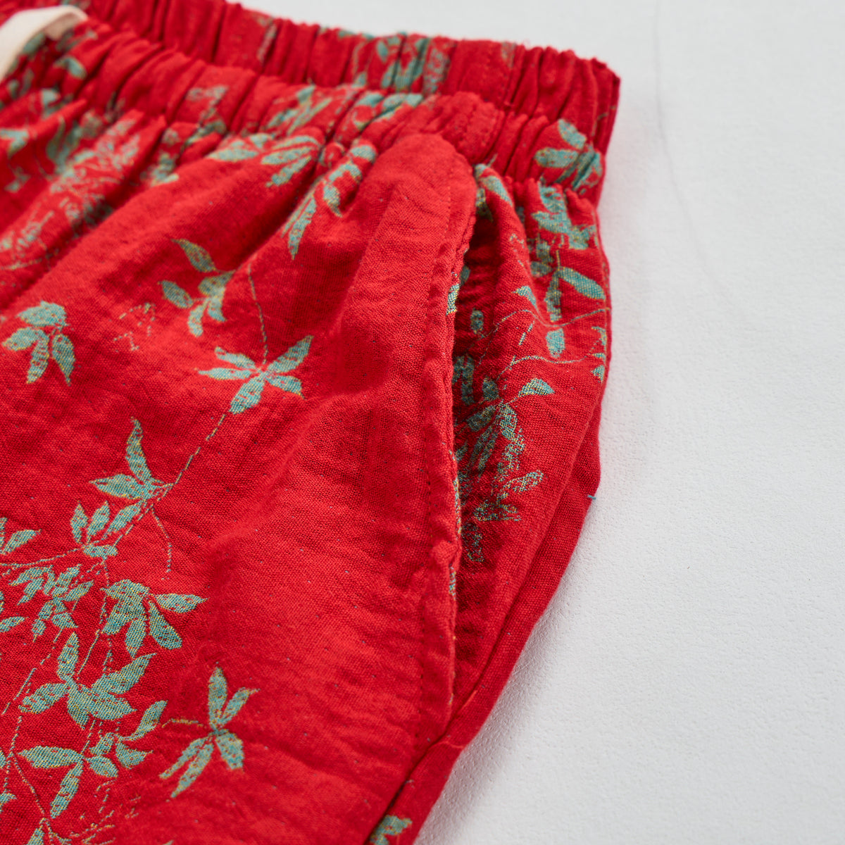 Ownkoti Red Floral Cotton Loungewear Pants - image 3