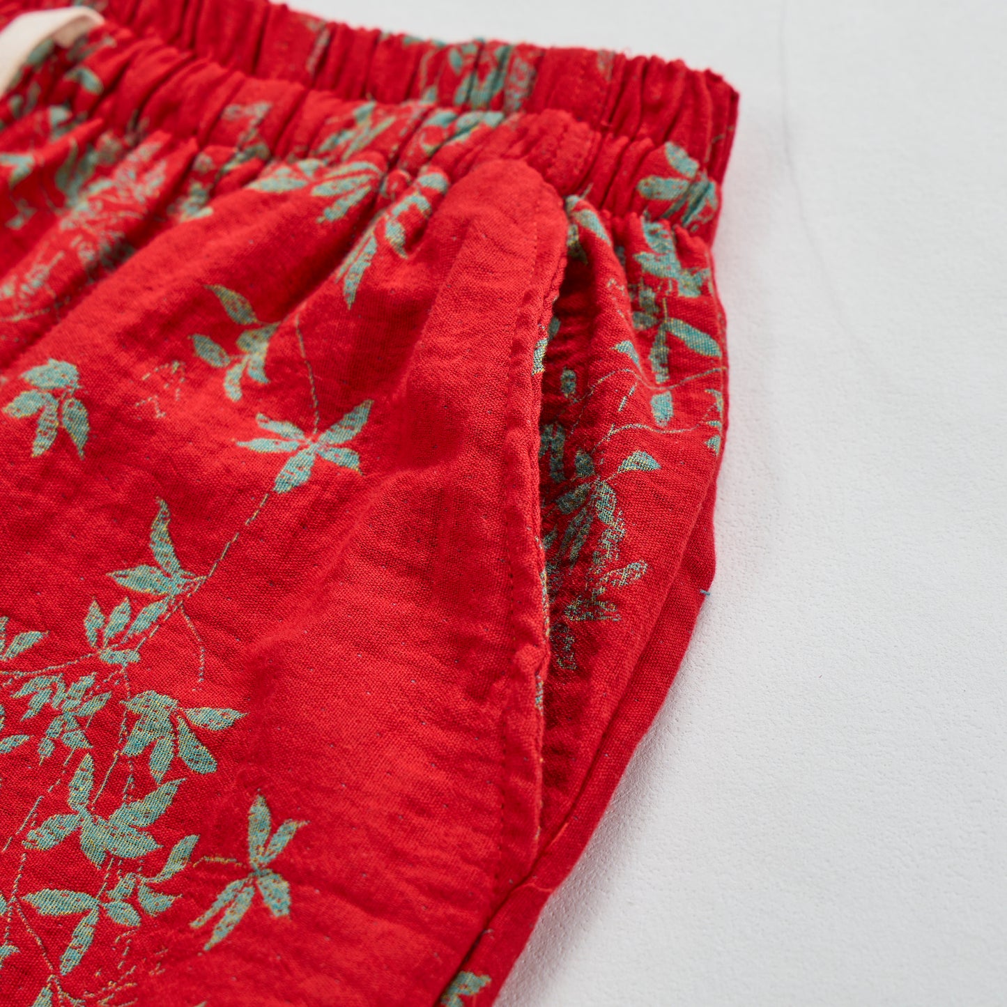 Ownkoti Red Floral Cotton Loungewear Pants - image 3