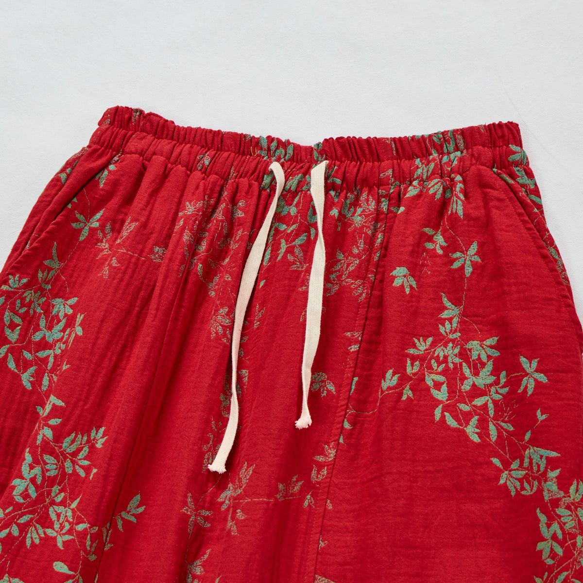 Ownkoti Red Floral Cotton Loungewear Pants - image 2