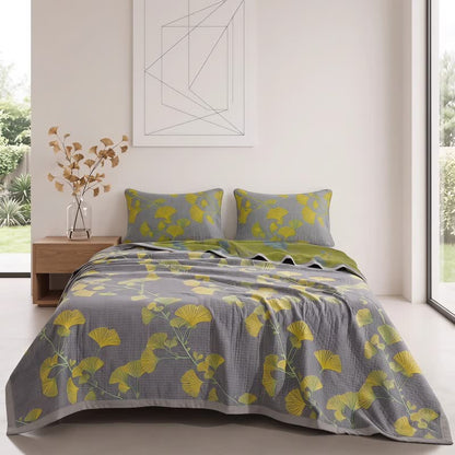 Ownkoti Retro Garden Flower Cotton Reversible Quilt - image 1