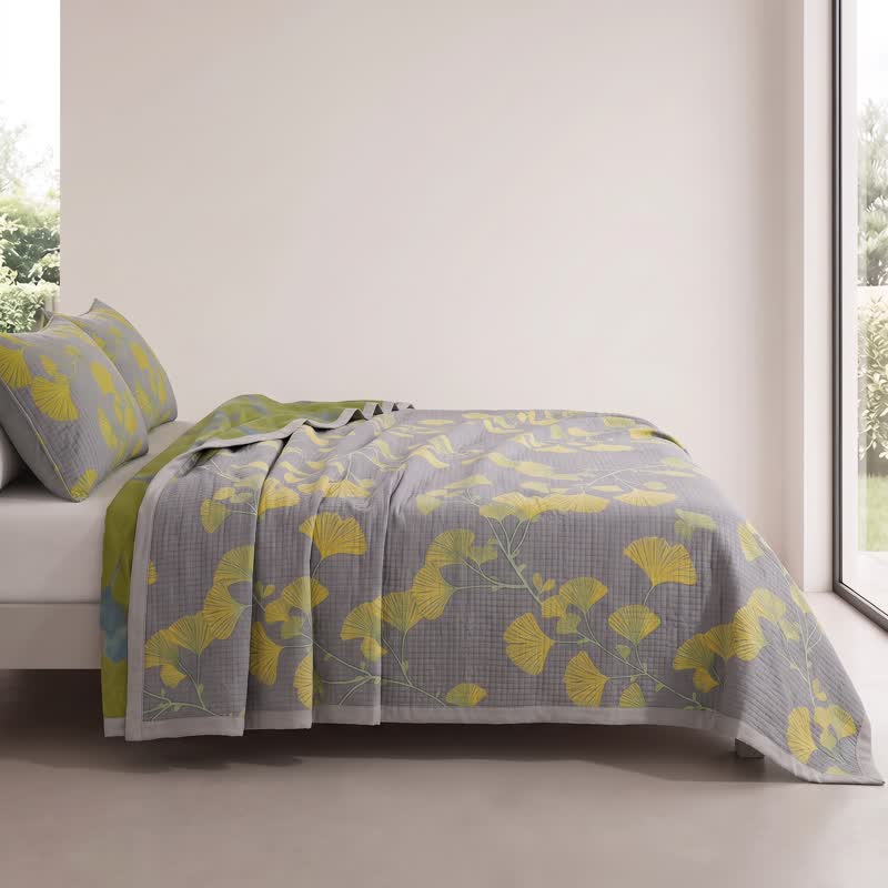 Ownkoti Retro Garden Flower Cotton Reversible Quilt - image 13