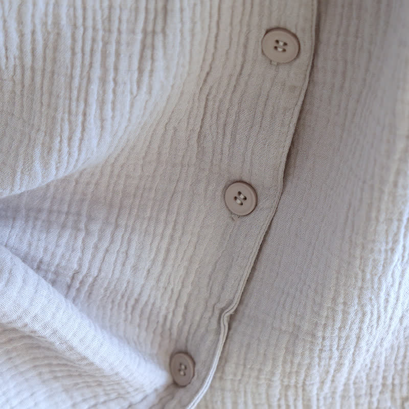 Ownkoti Breezy Cotton Gauze V-Neck Lounge Set - image 4
