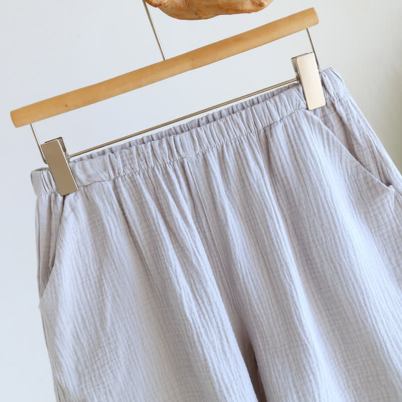 Ownkoti Breezy Cotton Gauze V-Neck Lounge Set - image 12