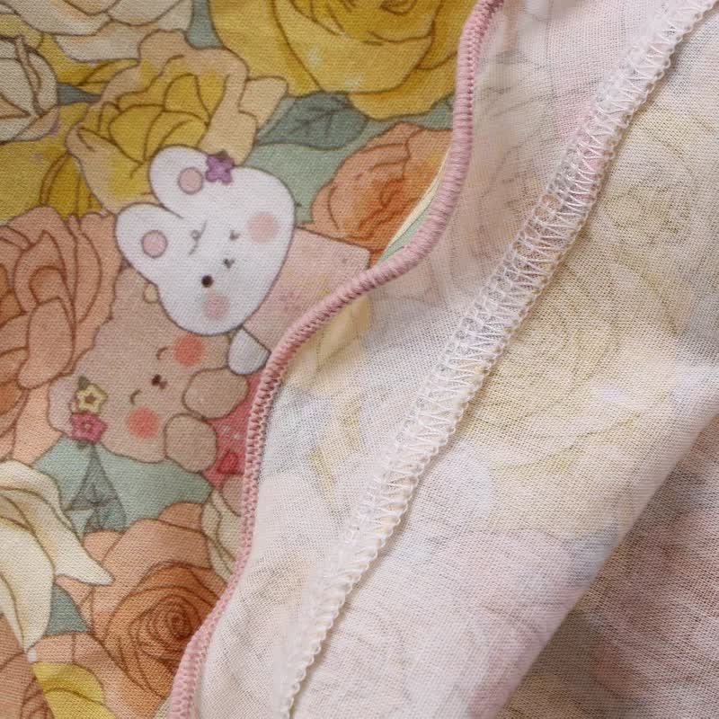 Ownkoti Yellow Rose Cotton 3pcs Loungewear Set - image 7