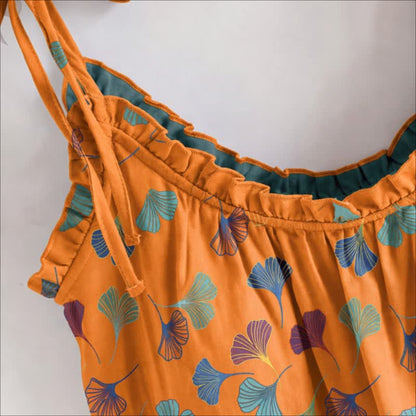 Ownkoti Ginkgo Cami Top & Pants Pajama Set - image 8