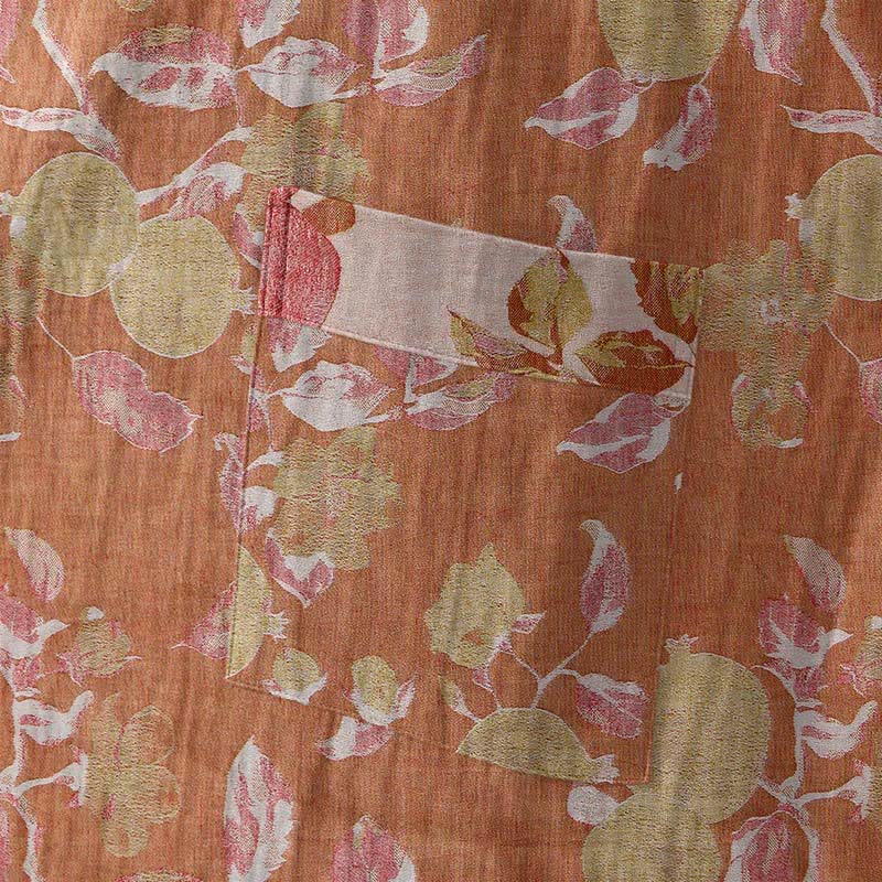 Ownkoti Botanical Pomegranate Print Cotton Kimono Robe - image 5