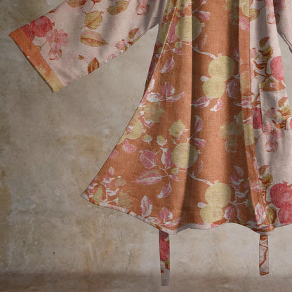 Ownkoti Botanical Pomegranate Print Cotton Kimono Robe - image 10