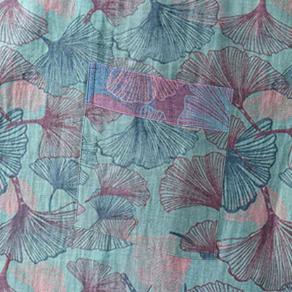 Ownkoti Dreamy Ginkgo Leaf Cotton Kimono Robe - image 5