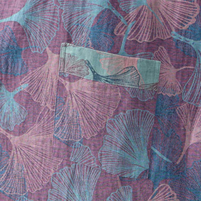 Ownkoti Dreamy Ginkgo Leaf Cotton Kimono Robe - image 11