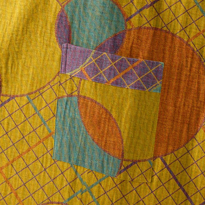 Ownkoti Retro Geometric Circle Cotton Robe - image 11