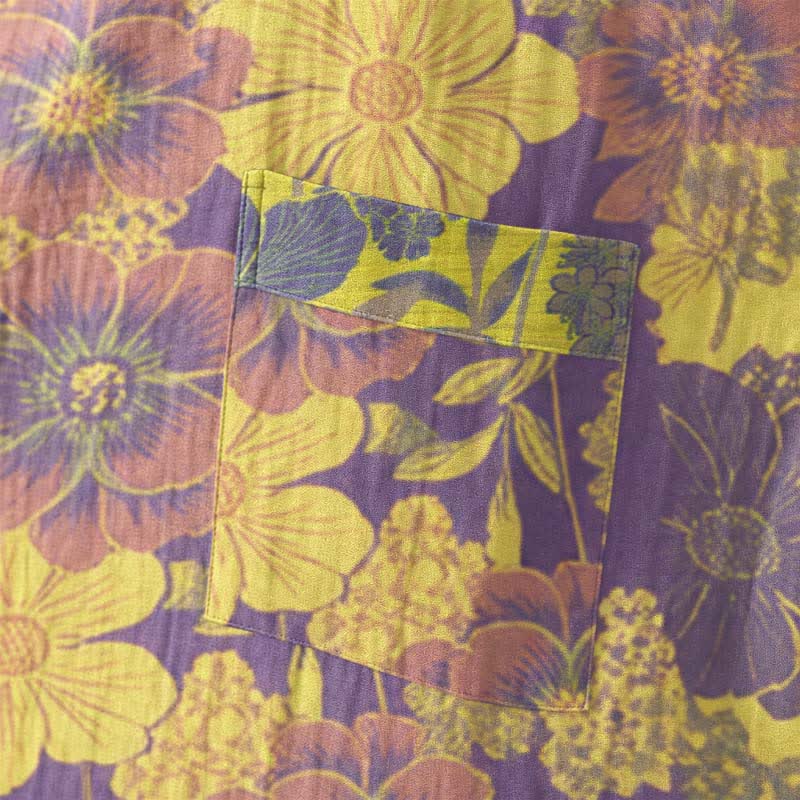 Ownkoti Purple Floral Cotton Kimono Robe - image 5