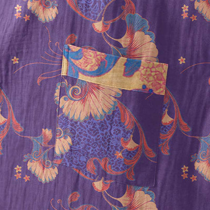 Ownkoti Floral Cotton Gauze Kimono Lounge Robe - image 5