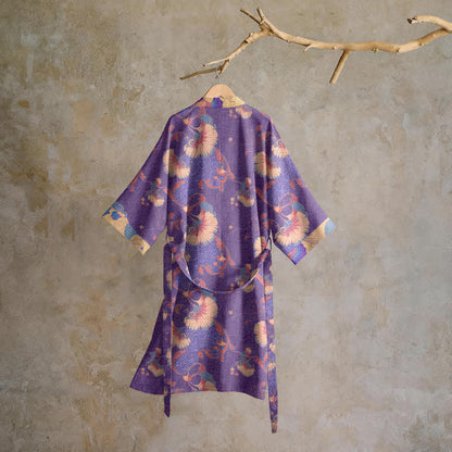 Ownkoti Floral Cotton Gauze Kimono Lounge Robe - image 1