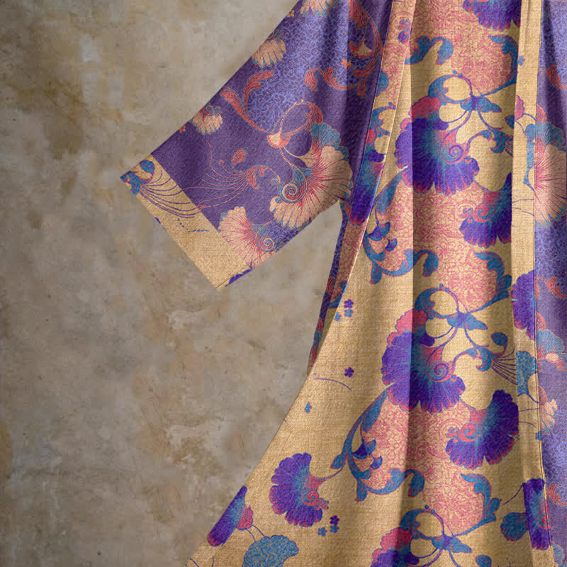 Ownkoti Floral Cotton Gauze Kimono Lounge Robe - image 3