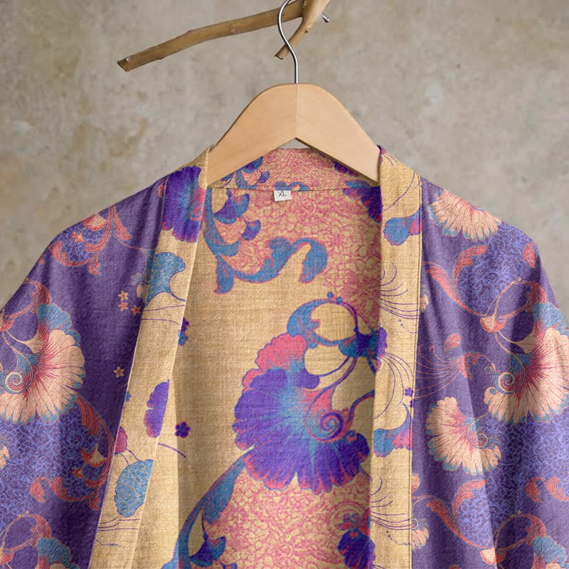 Ownkoti Floral Cotton Gauze Kimono Lounge Robe - image 2