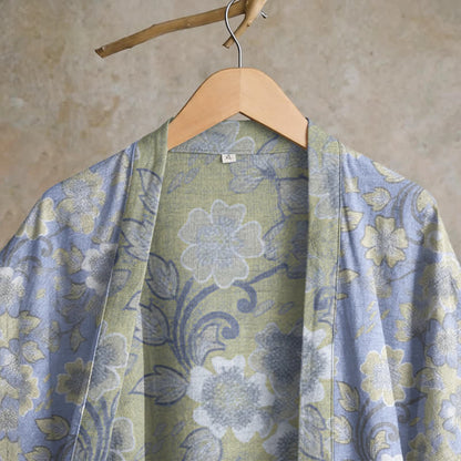 Ownkoti Retro Floral Cotton Kimono Robe - image 2