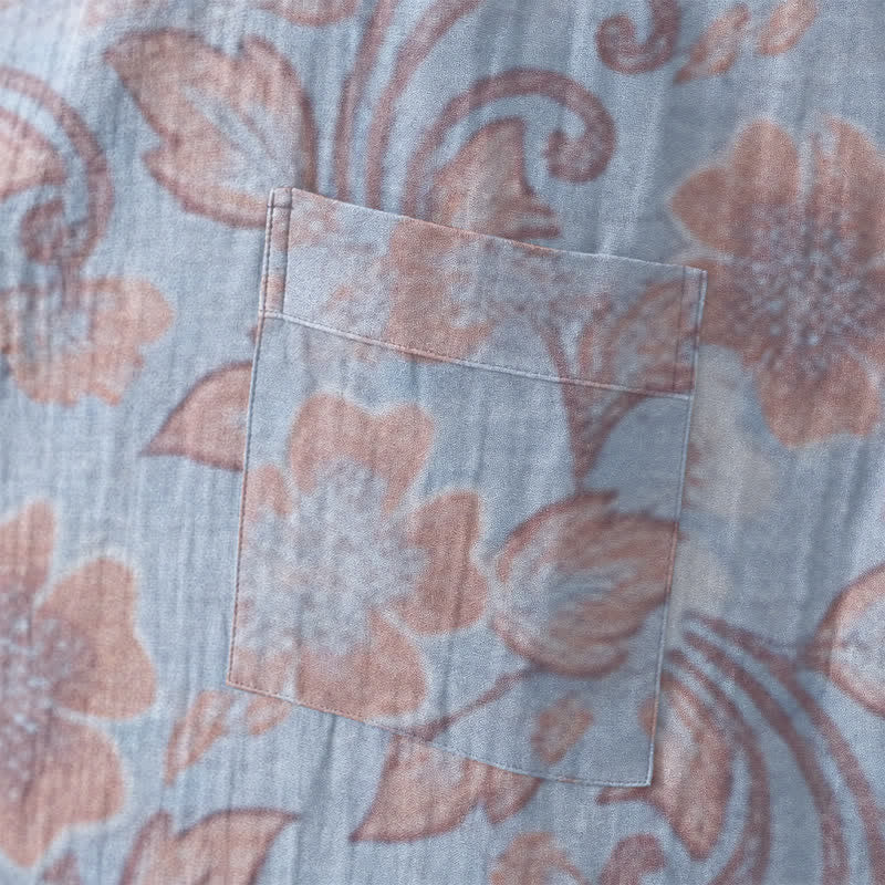 Ownkoti Retro Floral Cotton Kimono Robe - image 11