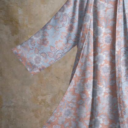 Ownkoti Retro Floral Cotton Kimono Robe - image 9