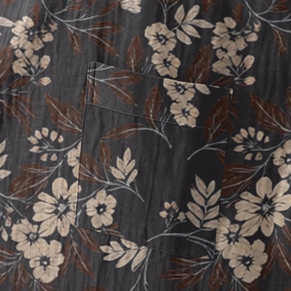 Ownkoti Mocha Floral Cotton Kimono Robe - image 5