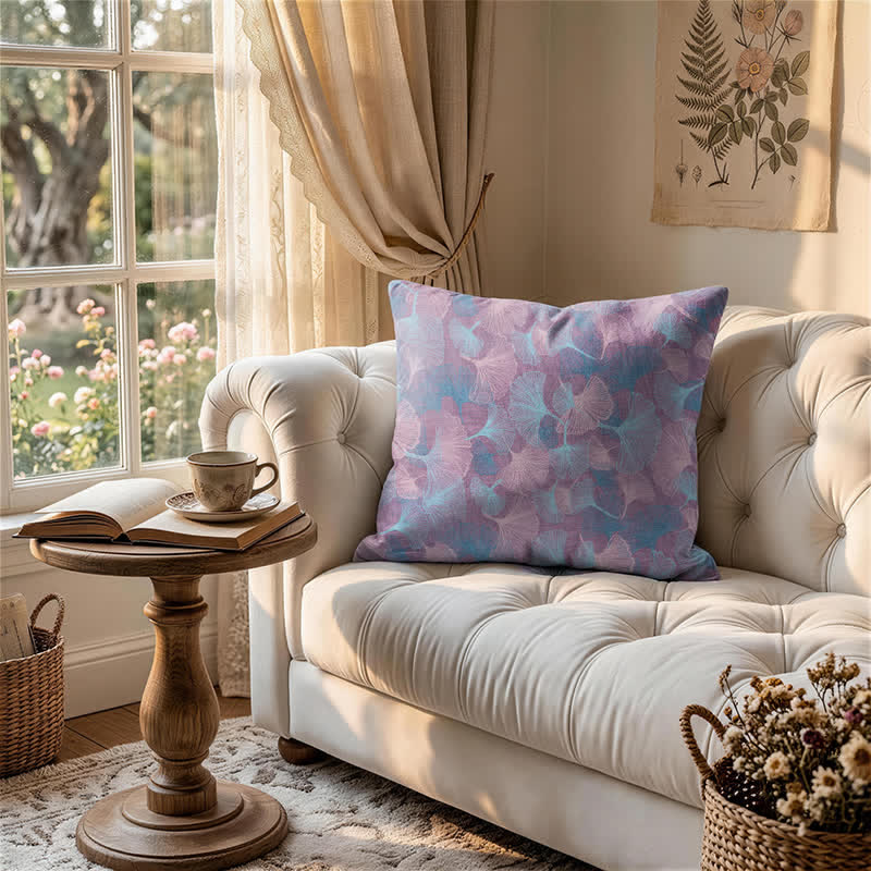Ownkoti Vintage Ginkgo Leaf Throw Pillow Cover - image 8