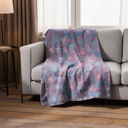 Ownkoti Retro Botanical Ginkgo Leaf Cotton Blanket - image 4