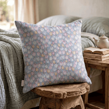 Ownkoti Vintage Tulip Floral Throw Pillow Cover - image 3
