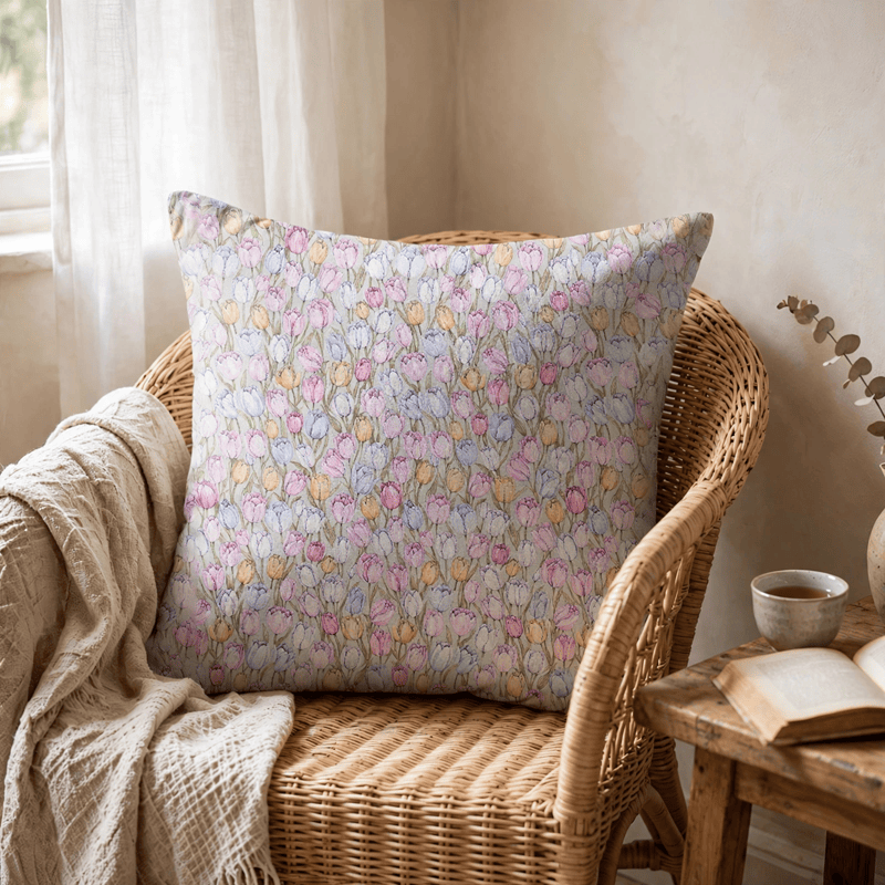 Ownkoti Vintage Tulip Floral Throw Pillow Cover - image 7