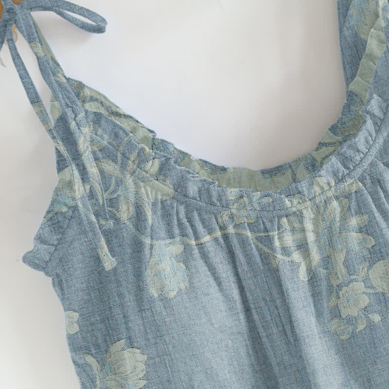 Ownkoti Vintage Floral Cotton Cami Loungewear Set - image 2