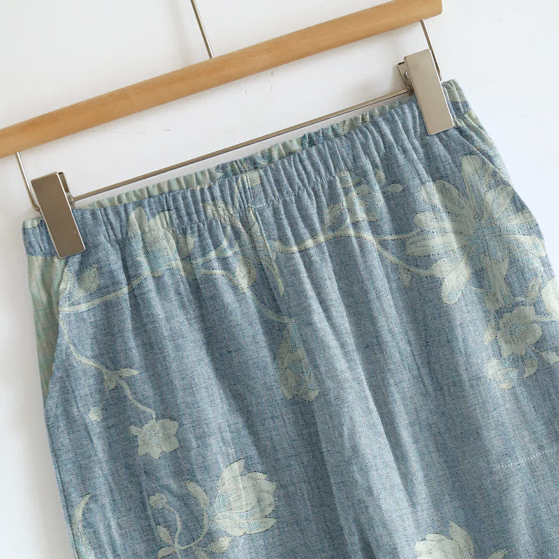 Ownkoti Vintage Floral Cotton Cami Loungewear Set - image 3