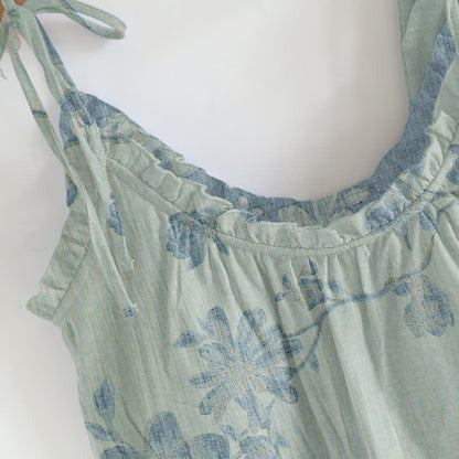Ownkoti Vintage Floral Cotton Cami Loungewear Set - image 6