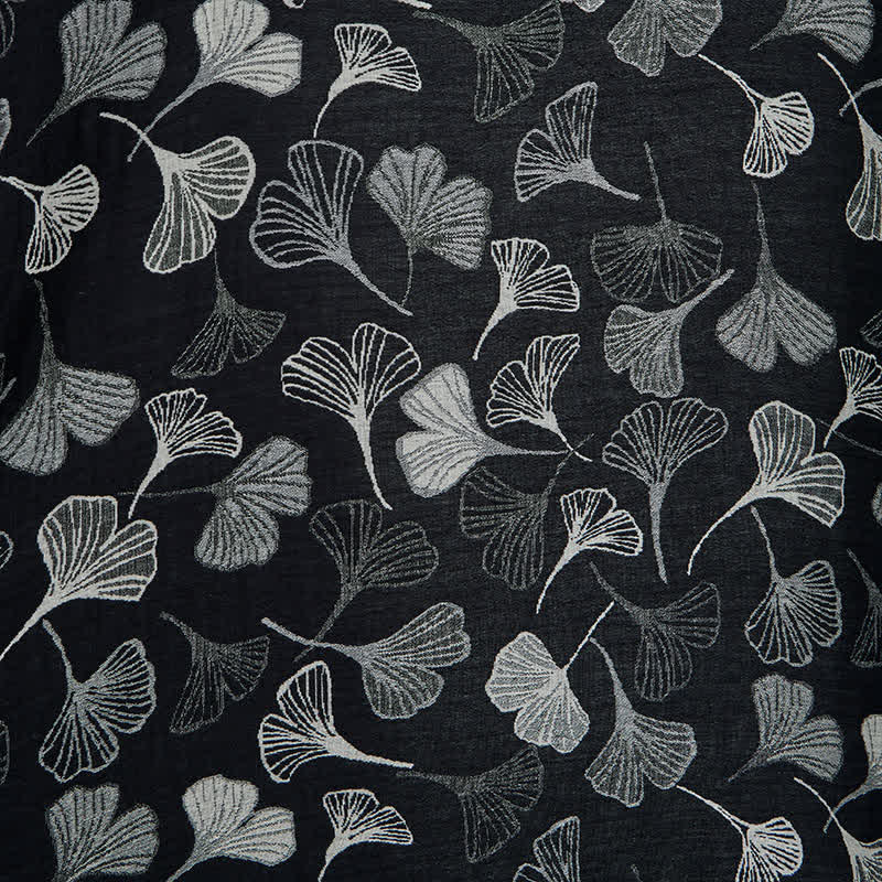 Ownkoti Vintage Black Ginkgo Leaf Reversible Cotton Bedding Set - image 7